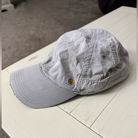 Carhartt Force Baseball Cap Cotton Nylon Elastic Fit. Gray Lightweight - Picture 1 of 9